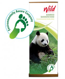 The environmentally Friendly Bamboo bannerstand