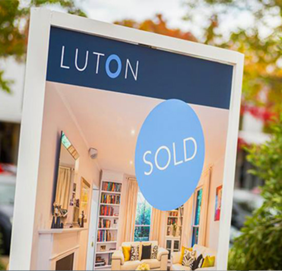 Printed corflute signage for Luton Real Estate