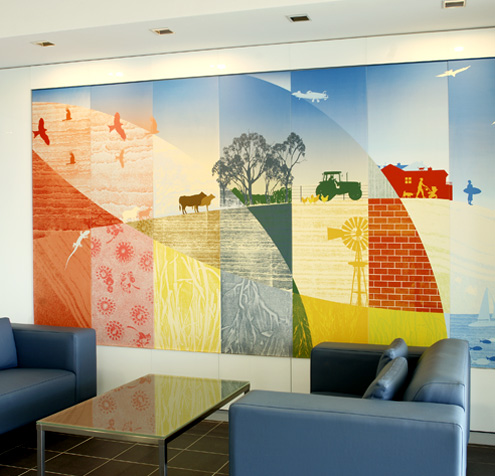 Printed foamex wall panels from Wild Digital.
