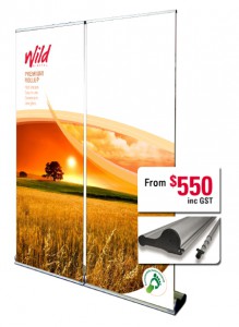 Premium Rollup bannerstands from Wild Digital