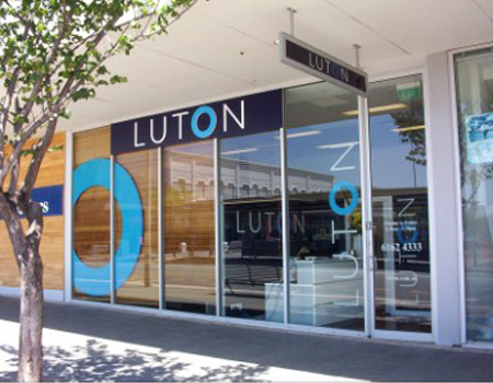 Self Adhesive Vinyl window graphics for Luton Real Estate.