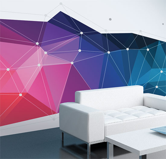 Removable custom printed wallpaper from Wild Digital